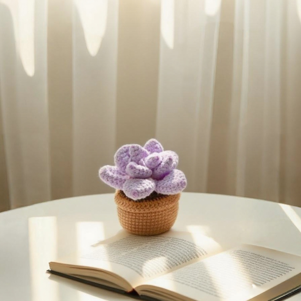 Succulent Crochet Plant Set