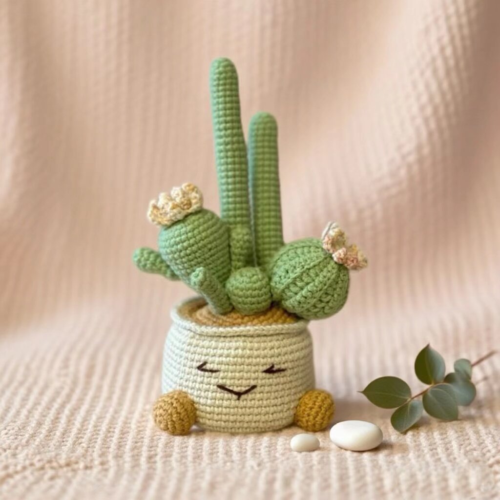 Cactus Crochet Kit with Pot