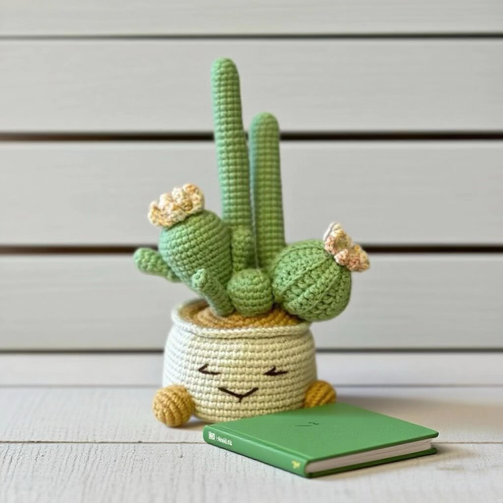 Cactus Crochet Kit with Pot