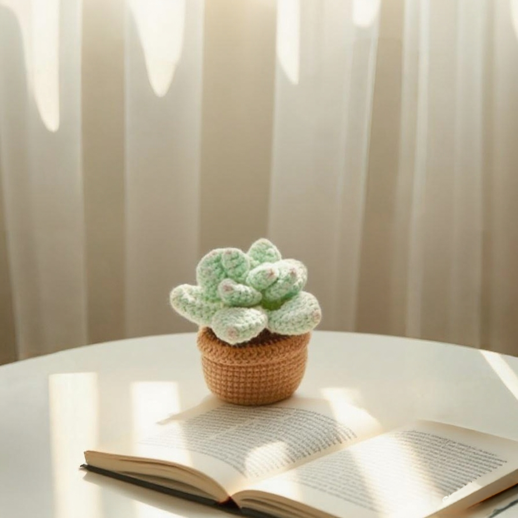 Succulent Crochet Plant Set