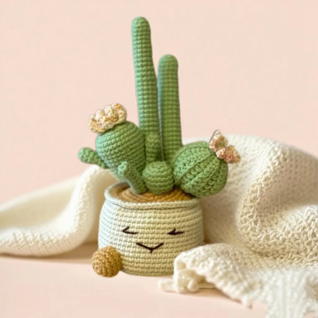 Cactus Crochet Kit with Pot