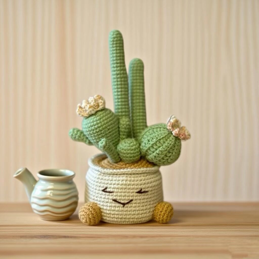 Cactus Crochet Kit with Pot