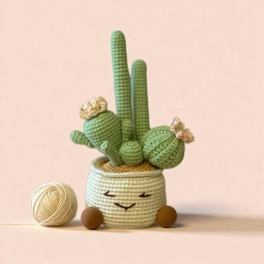 Cactus Crochet Kit with Pot