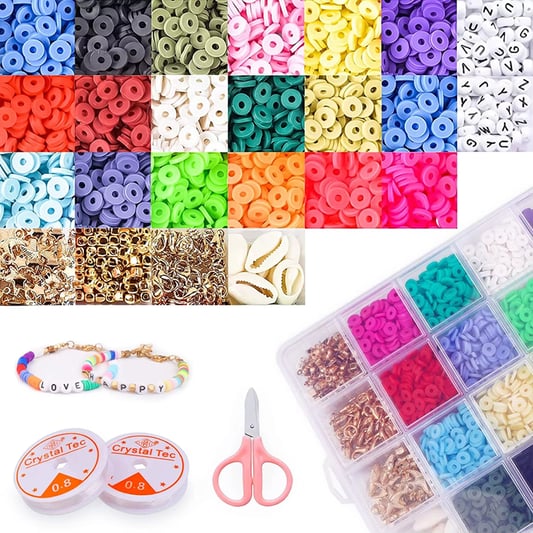 Heishi Clay Bead Bracelet Kit