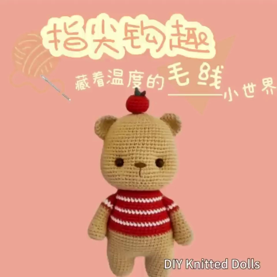Red Clothes Bear Crochet Kit